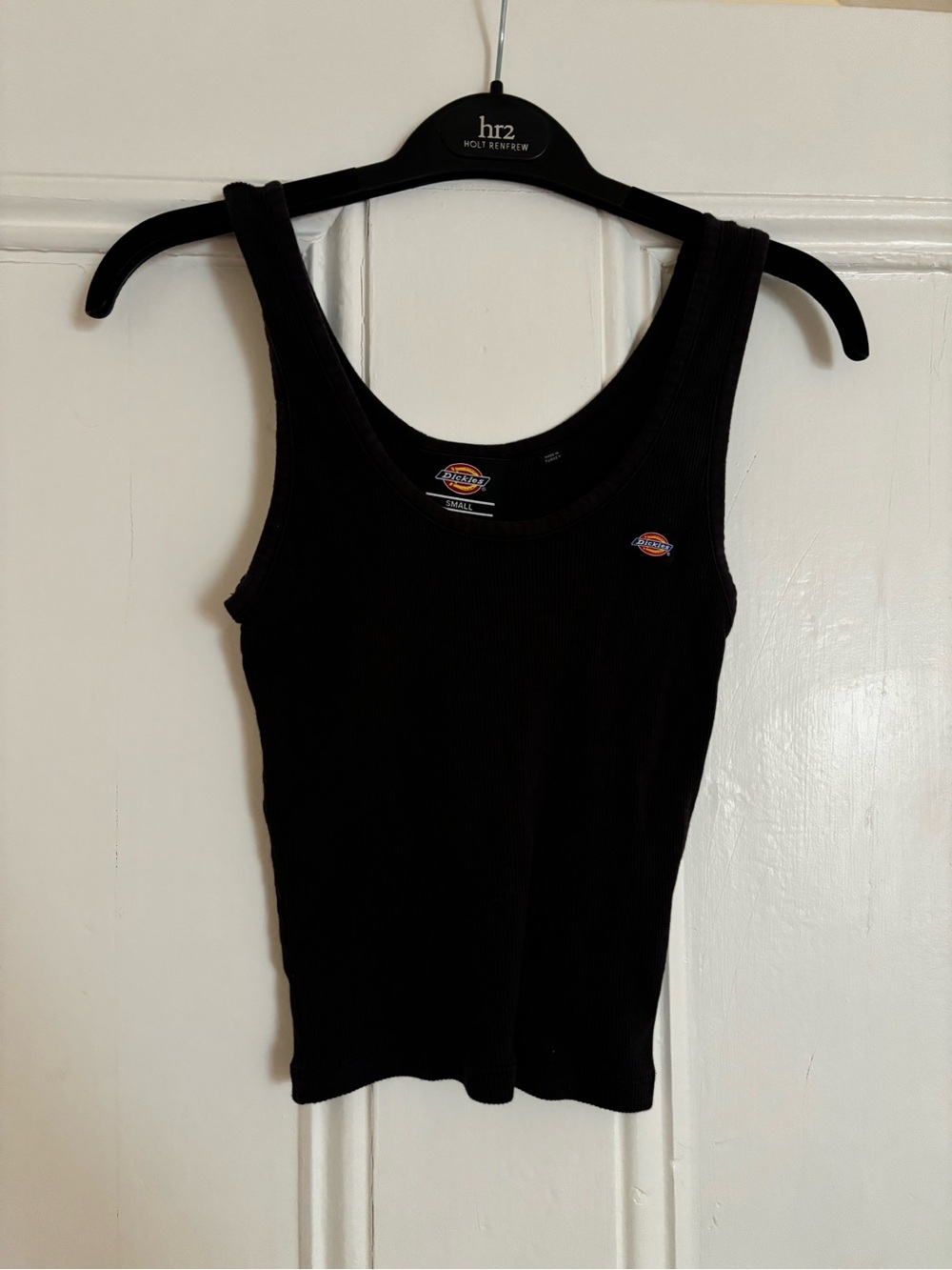 Dickies Black Ribbed Scoop Neck Tank Top - Women's